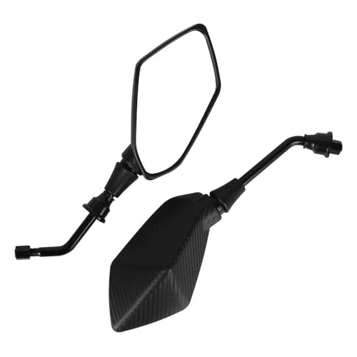 Rétroviseur moto convexe à grand angle pour embout de guidon et poignée de scooter 10mm 8mm