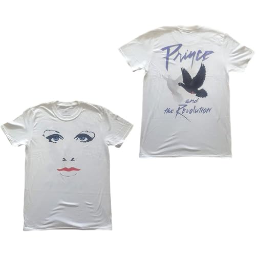 Prince Faces & Doves Official Tee T-Shirt Mens Unisex (XX-Large) White