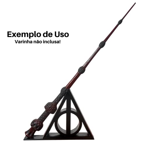 Suporte de Varinhas Formato Reliquias da Morte