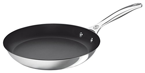 Le Creuset 2300-30 Tri-Ply Stainless Steel Nonstick Frying Pan, 12-Inch