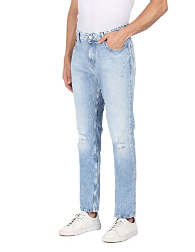 Image of Tommy Hilfiger Men's Mid Rise Regular Fit Jeans