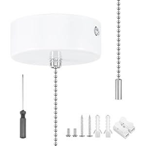 Wuisolqp CBP12068 Badezimmer Zugschalter Chrom