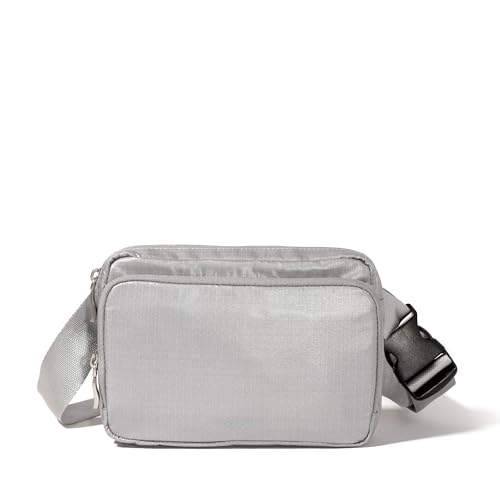 Baggallini Modern Belt Bag 5x8 Travel Fanny Pack Sling Bag Waistpack w/RFID Card Holder Water-resistant Crossbody Bag
