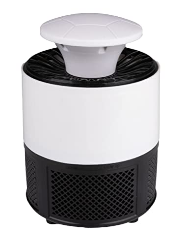 Grundig Insektenlampe LED - Mückenlampe - 6 LEDS - Steckdose - Einfach mitzunehmen - Weiß/Schwarz
