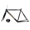 700C Fixed Gear Bike Frameset 49/52/55/58CM C Brake Aluminum Alloy Racing Track Bike Frame Quick Release 100/120mm Bike Frame with Fork