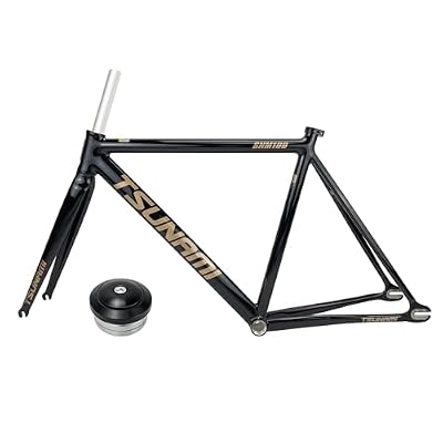 700C Fixed Gear Bike Frameset 49/52/55/58CM C Brake Aluminum Alloy Racing Track Bike Frame Quick Release 100/120mm Bike Frame with Fork