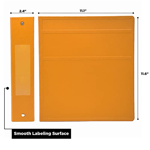 Carstens 2- Inch Heavy Duty 3-Ring Binder - Side Opening, Mango #TOP2