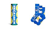 Happy Socks Calcetines 3-Pack Tennis Gift Set Algodón Hombre Mujer Azul 41-46