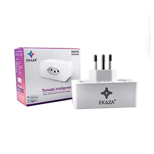 EKAZA TOMADA INTELIGENTE 16A, WI-FI, COM MEDIDOR DE CONSUMO, COMPATIVEL COM GOOGLE ASSISTENTE E ALEXA – T205