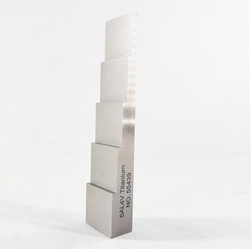 Bloque de Calibración para Calibrador de Espesor Ultrasónico 5 Escalas 0.100" a 0.500" Aleación de Titanio 6AL4V miniatura 3