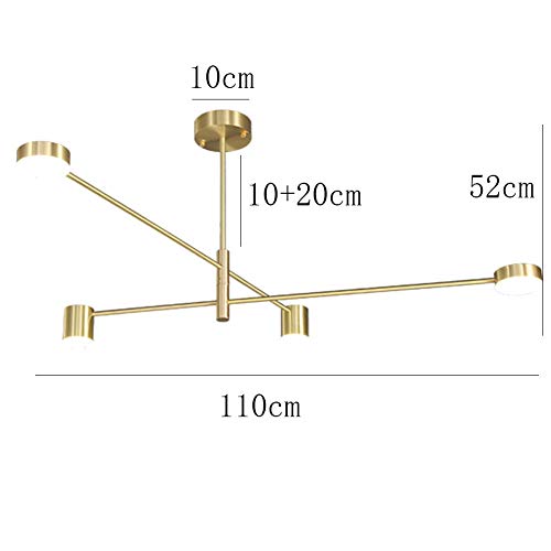 Lustre orientable CLSDRZC solution d'éclairage polyvalente pour grand salon