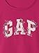 GAP Baby Girls Short Sleeve Logo T-Shirt Bright Beet 18-24M