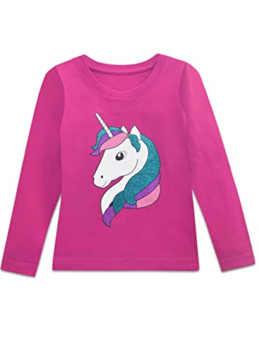 A.T.U.N. All Things Uber Nice T-shirt pour fille, Fuchsia, 2-3 Y