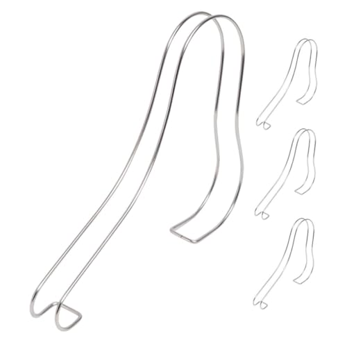 Unomor 4Pcs Stainless Steel Shoe Shape Holders Shoe Display Stands for Sandals Shoe Rack Inserts Shoe Forms for Retail Home Use