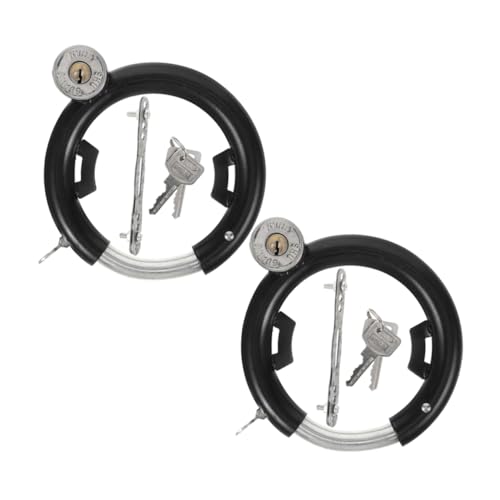 BRIGHTFUFU 2sets Heavy Duty Bike Lock Key Portable Multi-Function Cycle Lock for Theft Prevention of Helmets and Luggage Configuration