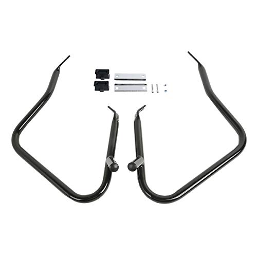 Alforja para motos SLMOTO Big Buffalo de acero negro miniatura 2