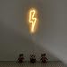 Neon Signs Lightning Bolt Battery Operated and USB Powered Warm White Art LED Decorative Lights Wall Decor for Living Room Office Christmas Wedding Party Decoration(NELNB)