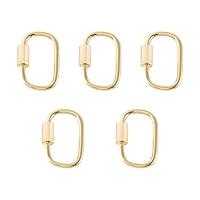 Mousqueton Fermoire Cadeau Trouvaille Solide 18k or Jaune Bijoux Verrou