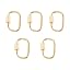 Real 18K Gold Plated-Oval-25x16x2mm