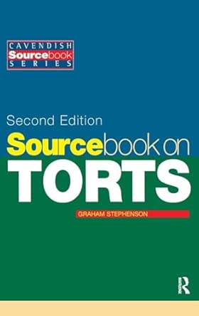 Sourcebook on Tort Law 2/e (Sourcebook Series)  book cover