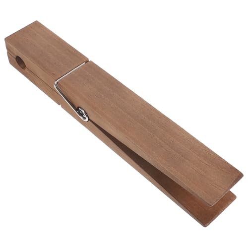 WOONEKY Toallero de Madera Rústica 30X4X5 CM Pinza Gigante Antideslizante para Toallas de Baño Clip de Madera Grande para Organización en Baño Dormitorio y Cocina