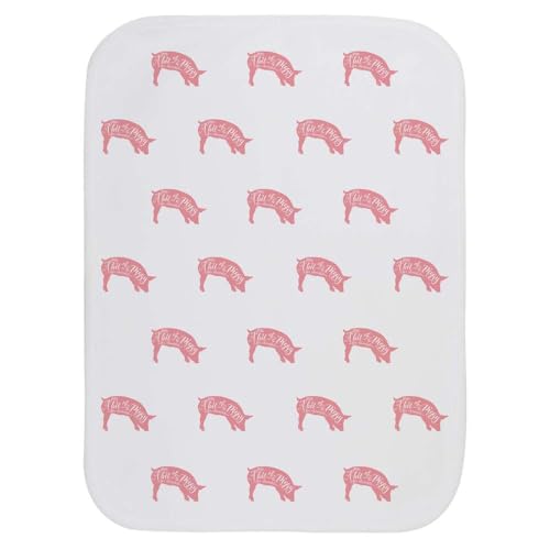 Azeeda 'Piggy for Chocolate' Baby Burp/Wash Cloth (BC00030827)