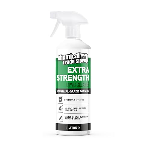 Chemical Trade Store - UPVC Cleaner for Hard Plastic Doors Gutters and Window Frames - Extra strength - 1 Litre