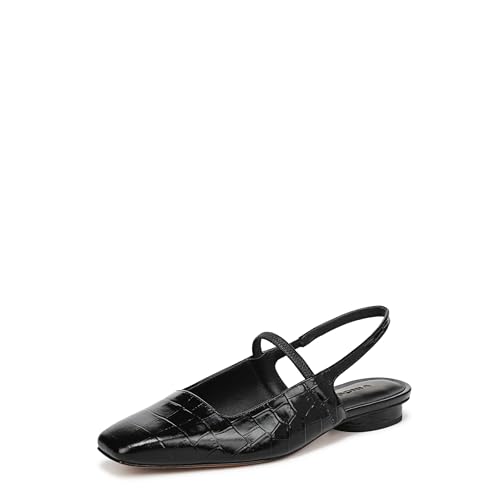 Image of Vince Womens Venice-2 Slingback Shoes, Black, 6, Medium