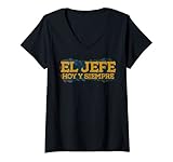 Photo Gallery donna el jefe playera regalo para papa best dad spanish maglietta con collo a v Photo Gallery donna el jefe playera regalo para papa best dad spanish maglietta con collo a v