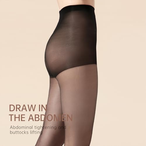 Image of 2 Pairs Women's Sheer Tights 50D Ultra Thin Soft Nylon Regular Panty Multicolour High Sheer Anti-slid Pantyhose