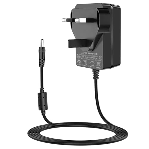 21W Charger Power Cord Compatible with Alexa Echo 1st and 2nd Gen, Echo Show 1st, Echo Plus 1st, Echo Look, Echo Link, Fire TV 2nd Generation Power Adapter with UK Plug Wire.