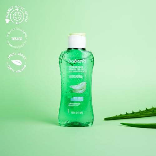 Babaria - Neceser Solar Aloe Vera Formato Viaje | Protector Solar Facial SPF50 y aftersun | Protección UVA, UVB e Infrarrojos | Hidratante, Antiedad, Resistente al Agua - imagen 5