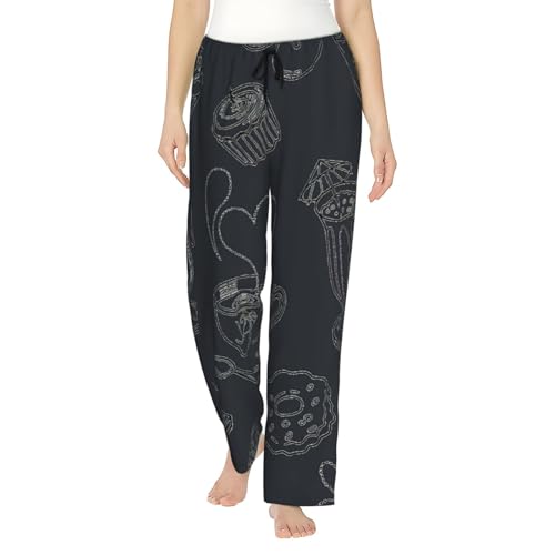 Pantalon de survêtement ample cocooning pour l'après-midi thé noir