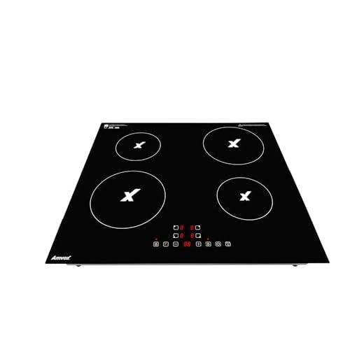 COOKTOP INDUÇÃO 4 BOCAS 220V ACT 407 PRETO 1500W AMVOX