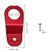 X AUTOHAUX Engine Water Tank Radiator Bracket Radiator Stay Mount Bracket and Washer Kit for Honda Civic 1996-2000 Aluminum Alloy Red 1 Set