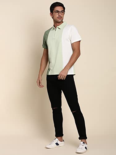 Image of Dennis Lingo Men's Slim Fit Olive Polo T-Shirt