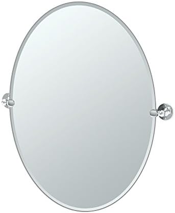 Gatco 4419LG Cafe Oval Mirror Large, 32 H x 28.75 W