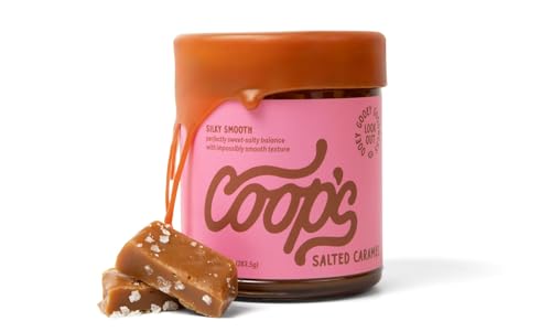 Coop's Salted Caramel Sauce: Rich and Buttery, Gourmet, All Natural,