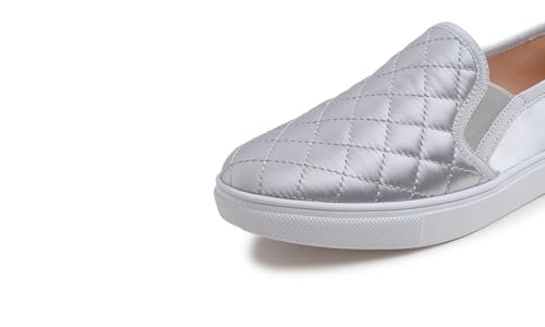 Image of FEVERSOLE Women's Casual Slip On Sneaker Comfort Quilted Loafer Flats