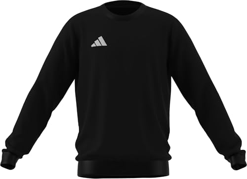 adidas Unisex Kinder Entrada26 Sweat Top Kids, Black/White, 9-10 Years