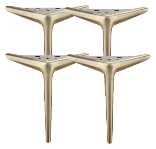 Patas de Metal for Muebles, Patas Triangulares for, Mesa DIY, Modernas for sofás(Bronze,18cm)
