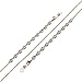 Ninepointninetynine Women Gold Evil Eye Glasses Chain Blue Beads Eyewear Holder Strap Anti Slip Cord Fashion Necklace(Silver)