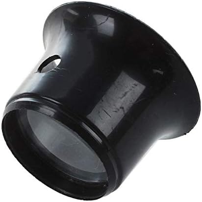 Watchmaker Loupe 10 Times Magnifying Glass Jeweler Eyepiece Lens Black