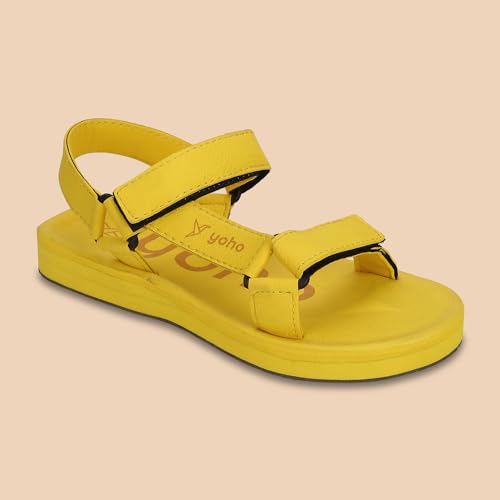 Image of YOHO EVA Sandals for Women | EVA sole | Comfortable cushioned sole with TPR base | Lightweight | Soft skin friendly straps | Adjustable straps | Velcro closure | Vibrant colour options