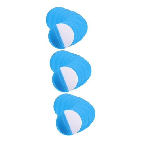 Sosoport 30 Pcs PVC Repair Glue Inflatable Toys Repair Patch Swimming Pool Patches Air Mattress Patch Kit Inflatable Repair Patch Rubber Boat Repair Patch Kayak Accessories Round