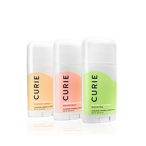 Curie All-Natural Deodorant Stick for Men and Women | Aluminum-Free, Paraben-Free, Cruelty-Free |