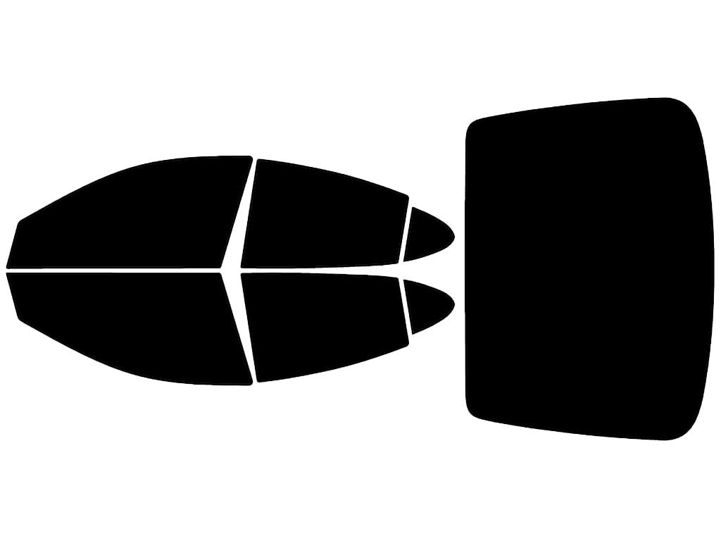 Rvinyl Window Tint Kit Compatible with Pontiac Grand Prix 2004-2008 - Complete Precut Kit - 5%