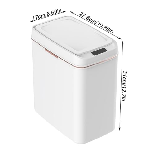 Contenedor de basura automático inteligente con diseño rectangular slim para hogar 2