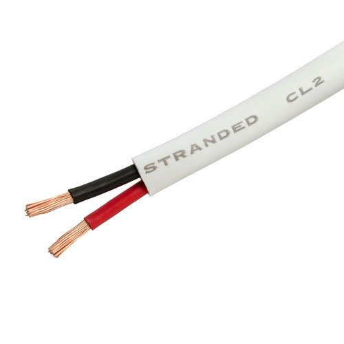 16AWG CL2 Rated 2-Conductor Loud Speaker Cable - 50ft (for in-Wall Installation)