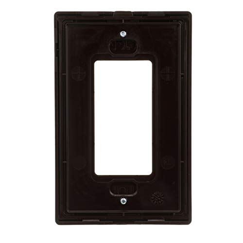 Image of Eaton PJS26RB-SP-L Designer 1-Gang Screwless Wallplate, Oil Rubbed Bronze